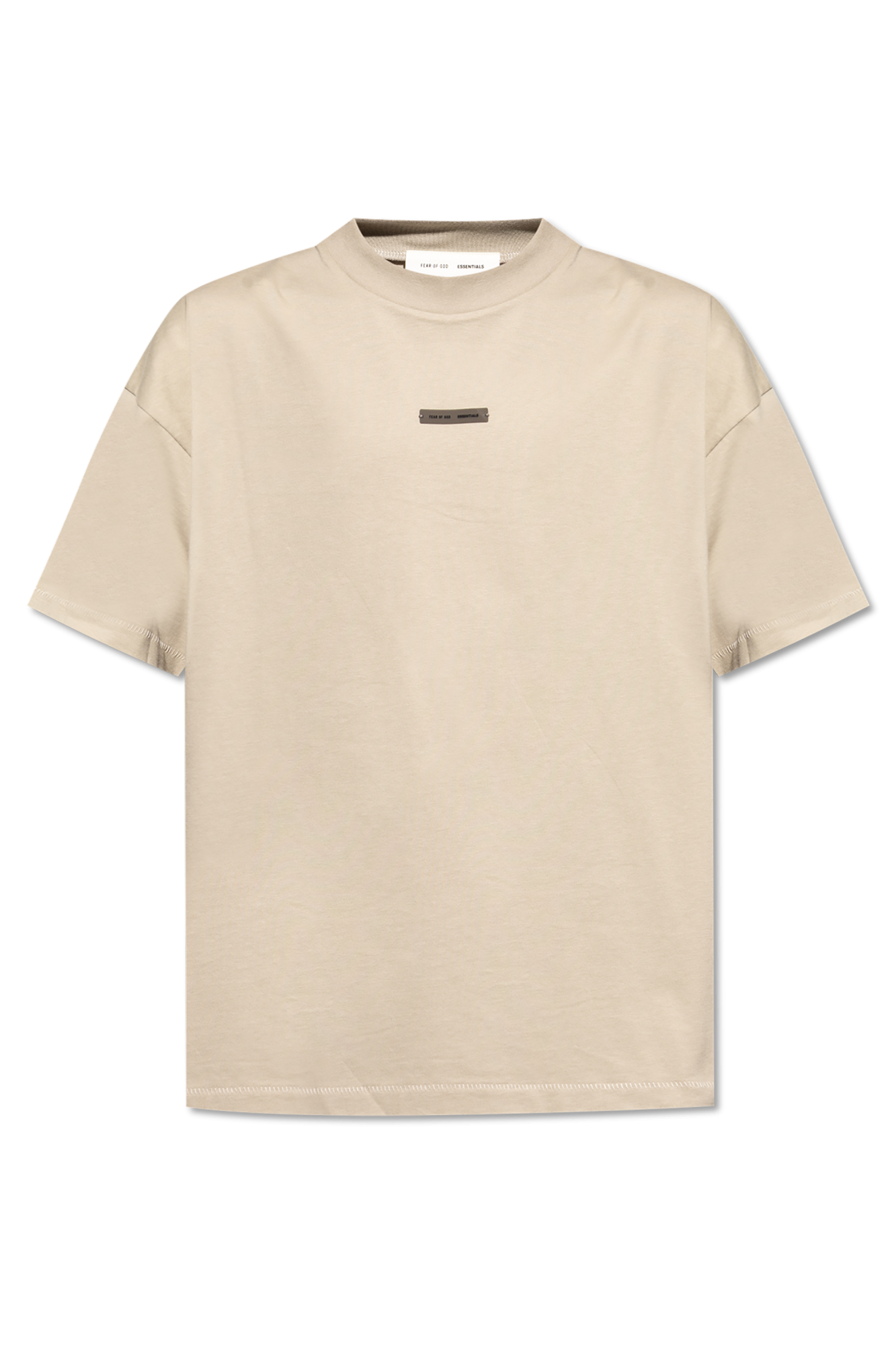 関税込み＊FEAR OF GOD ESSENTIALS＊FW21 ロゴ Tシャツ ベージュ Fear of God Essentials FW21 T-Shirt Beige FOG-FW21-114